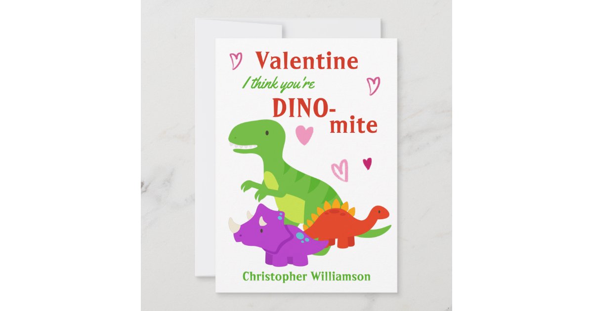 dinosaur valentines