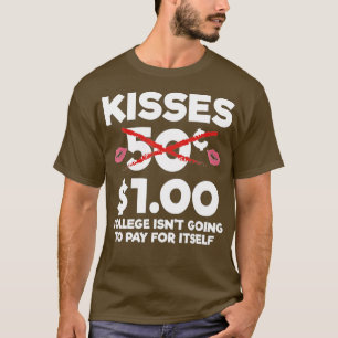 Kids Valentines Day For Boys Funny Kisses One Doll T-Shirt