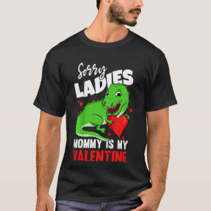 Kids Valentines Day Mommy Is My Valentine Rex Mom  T-Shirt