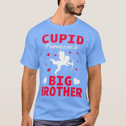 Kids Valentines Day Pregnancy Announcement Brother T_Shirt