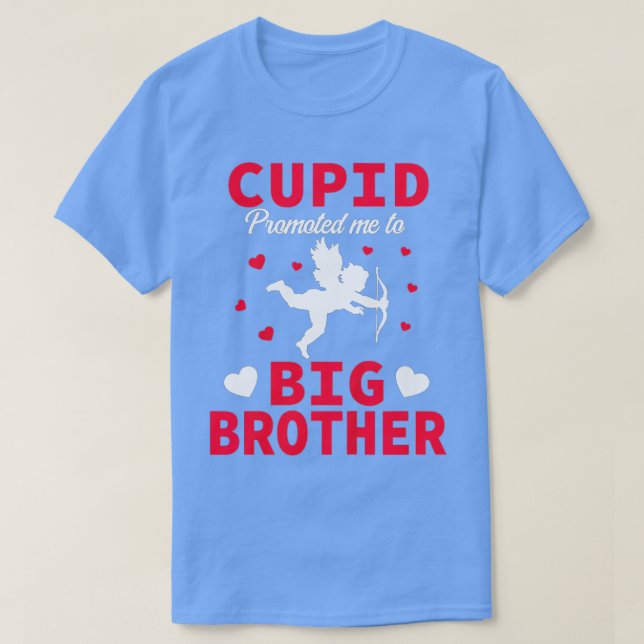 Kids Valentines Day Pregnancy Announcement Brother T-Shirt (Design Front)