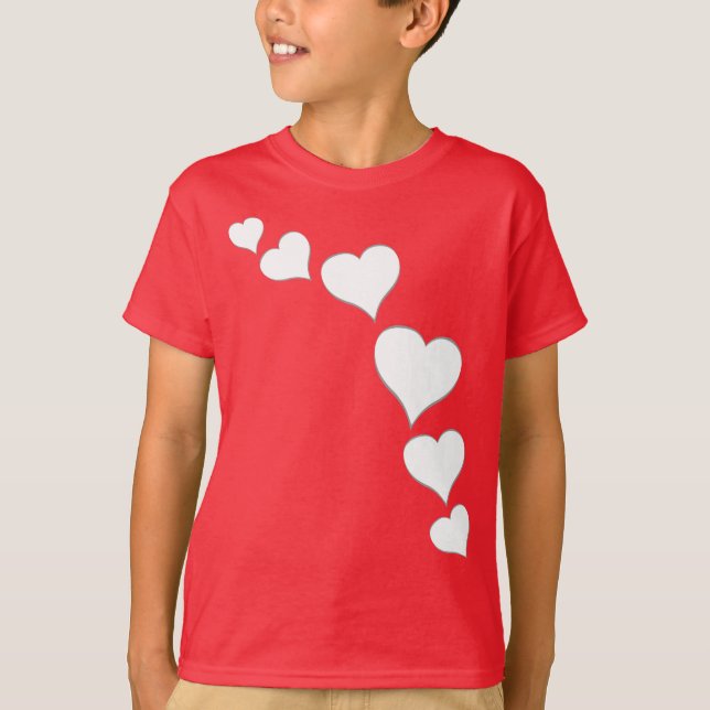 Kid's Valentine's Shirt Kid's Custom Love T-Shirt (Front)