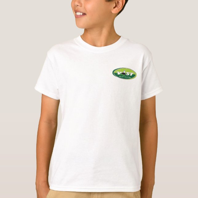 Kids' VAST Hanes Tagless ComfortSoft® T-Shirt (Front)