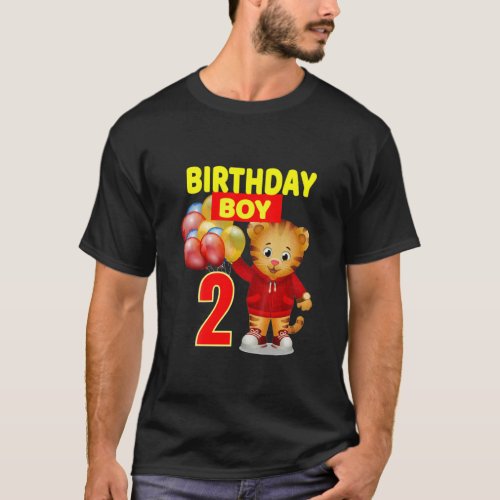 Kids Vebyhogh _ Daniel Tiger 2 Yr Old Toddler Birt T_Shirt