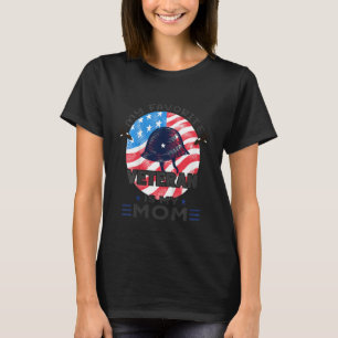Kids Veteran Mom Proud Son Kids Veterans Day US Ve T-Shirt