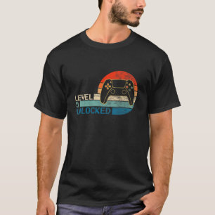 Kids Video Game Controller Unlocked Level 5 Birthd T-Shirt