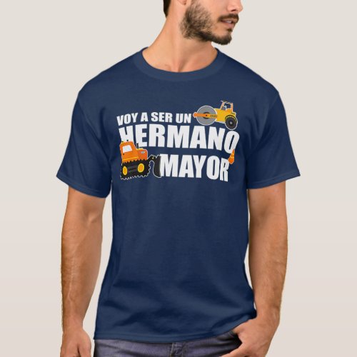Kids Voy A Ser Un Hermano Mayor Boy Construction T_Shirt