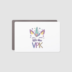 Kids VPK Girl First Day Little Miss VPK T-Shirt Car Magnet