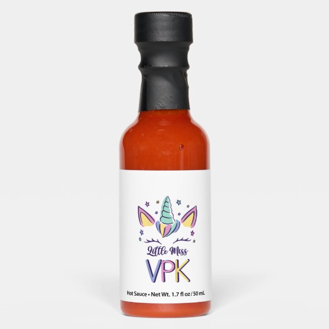 Kids VPK Girl First Day Little Miss VPK T-Shirt Hot Sauces (Front)