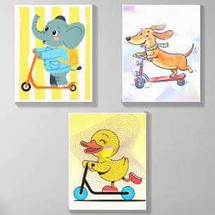 Kids Wall Art Bundle Printable Canvas Photo Tile