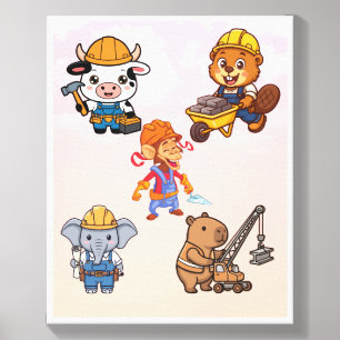 Kids Wall Art Bundle Printable Canvas Photo Tile