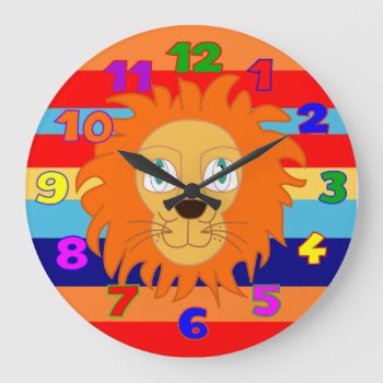 Kids Wall Clock Kids Room King Of The House Large Clock by Boopoobeedoogift at Zazzle