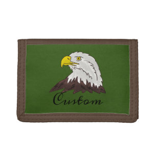 Kid's wallet with American eagle head drawing