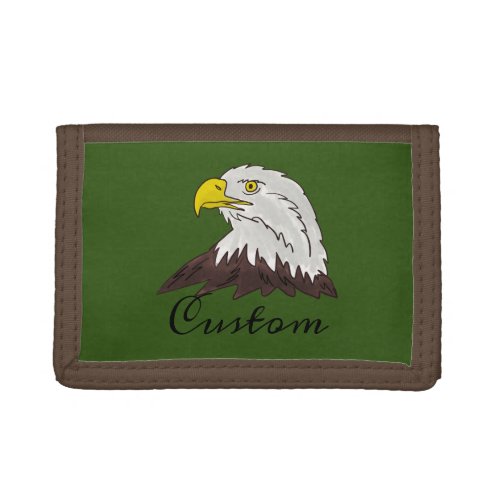 Kids wallet with American eagle head drawing