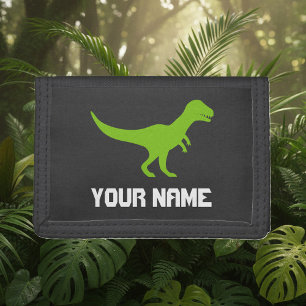 Kid's wallet with t-rex jurassic tyrannosaurus rex