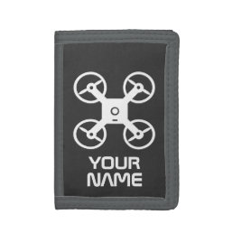 Kid&#39;s wallets with quadcopter drone logo
