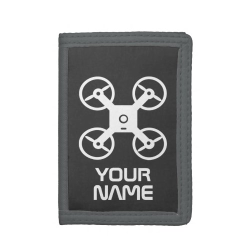 Kids wallets with quadcopter drone logo