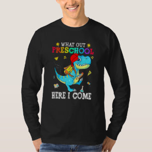 Kids Watch Out Preschool Ready Back To School Dino T-Shirt
