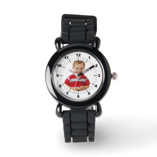 Kids Watch _ Personalized _ Black Silicone