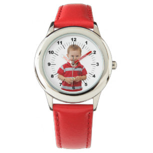 Kid's Watch - Personalized - Red Numbered