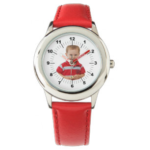 Kid's Watch - Personalized - Red Numbered