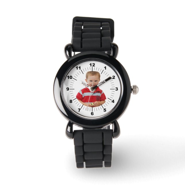 Kid's Watch - Personalized - Silver Glitter (Front)