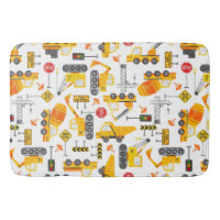 Kids Watercolor Construction Vehicles