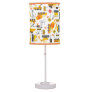 Kids Watercolor Construction Vehicles Pattern Table Lamp
