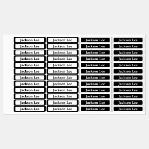 Kids Waterproof Name Labels – Modern Design