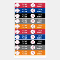 Kids Waterproof School Daycare Baseball Boys Kids' Labels