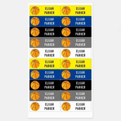 Kids Waterproof School Daycare Basketball Boys Kids Labels