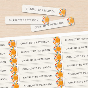 Kid's Waterproof Sun Labels