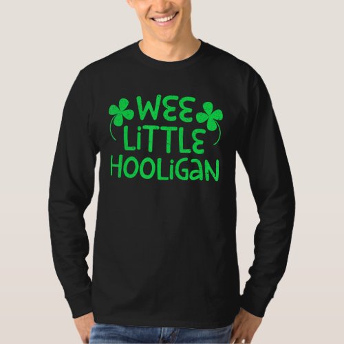 Kids Wee Little Hooligan Saint Patrick Day T_Shirt