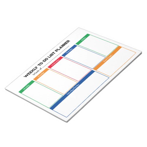 Kids Weekly To Do Planner Notepad