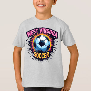 Kids West Virginia Soccer T-Shirt – WV Pride