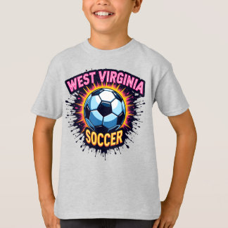 Kids West Virginia Soccer T-Shirt – WV Pride