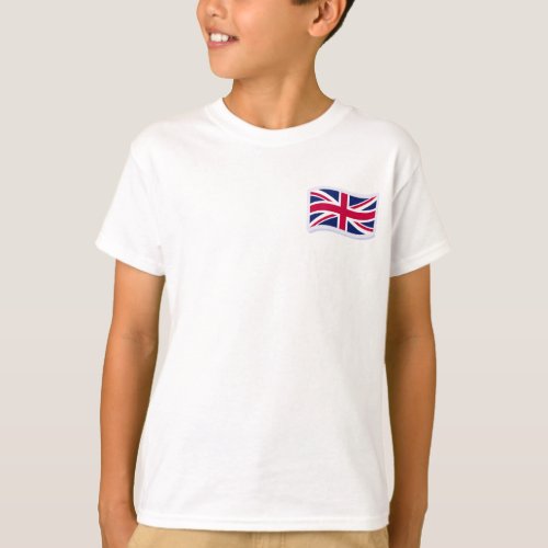 Kids White T-Shirt w/ Union Jack