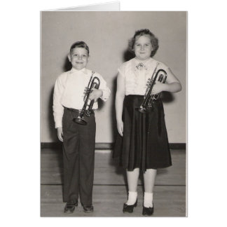 Kids with Trumpets Cards