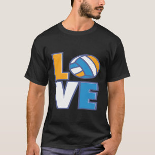 Kids Womens Volleyball Gif Girls Love Volleyball T T-Shirt