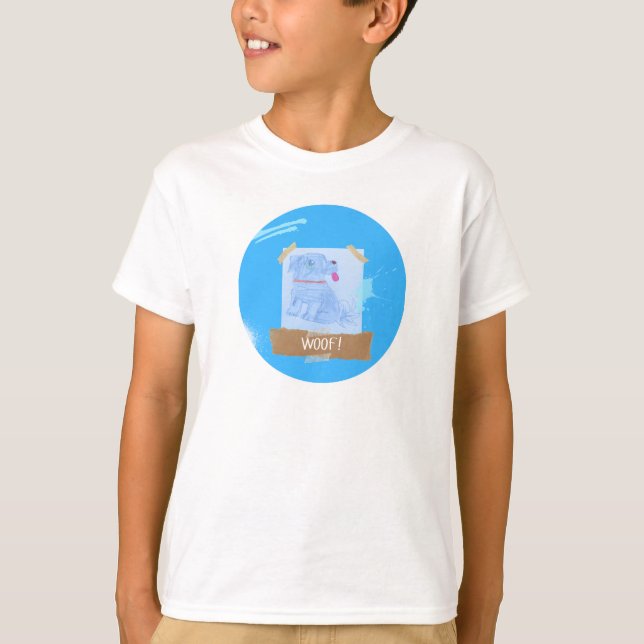 Kids Woof T-Shirt (Front)