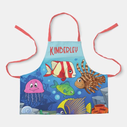 Kids World of Fish Friends Apron