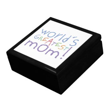 Kids World's Greatest Mom Keepsake Gift Box by koncepts at Zazzle