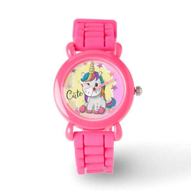 kids wristwatch unicorn design (Front)