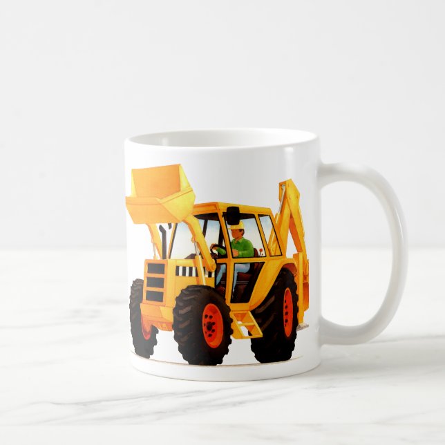 Kid's Yellow Digger Coffee Mug (Right)