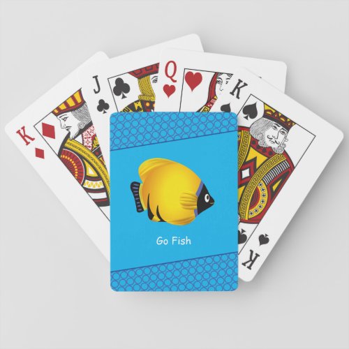 Kids Yellow Fish Poker Cards
