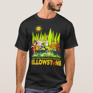 Kids Yellowstone Jr Family National Park Souvenir  T-Shirt