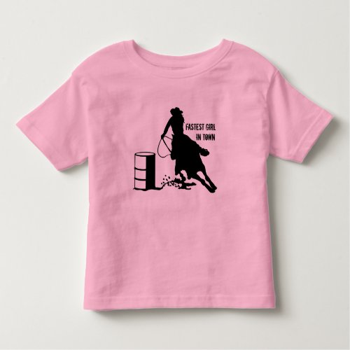 Kids Youth Cowgirl Barrel Racer Rodeo T Shirt