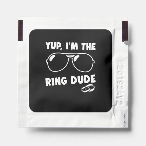 Kids Yup IM The Ring Dude Wedding Bearer Boys Hand Sanitizer Packet