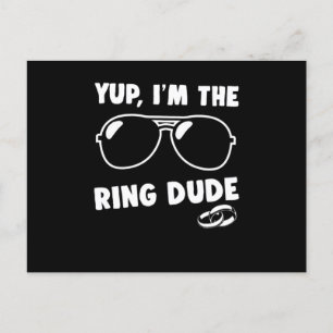 Kids Yup IM The Ring Dude Wedding Bearer Boys Postcard
