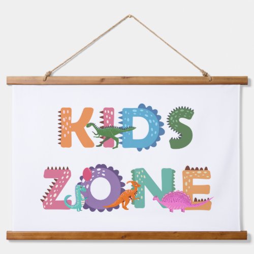 Kids Zone Dinosaurs Hanging Tapestry